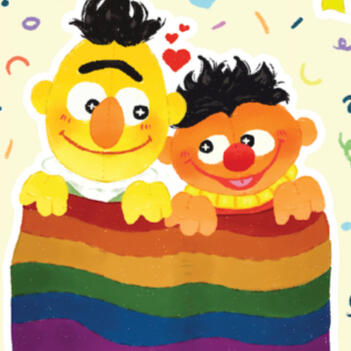 Sesame Street Pride Sticker Sheet
